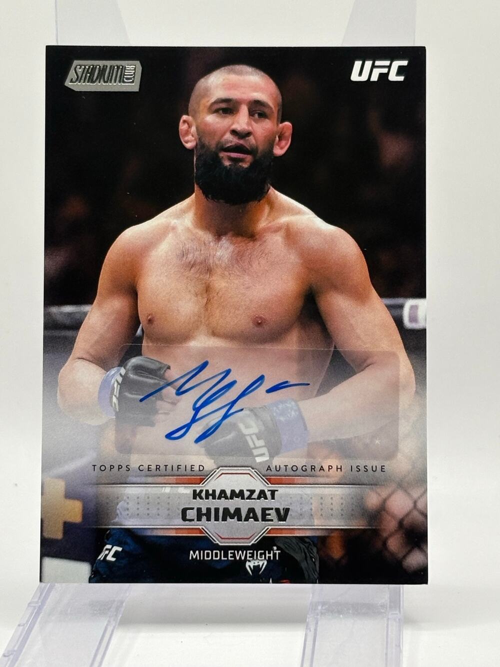 2026 Topps Stadium Club UFC Khamzat Chimaev Auto Middleweight